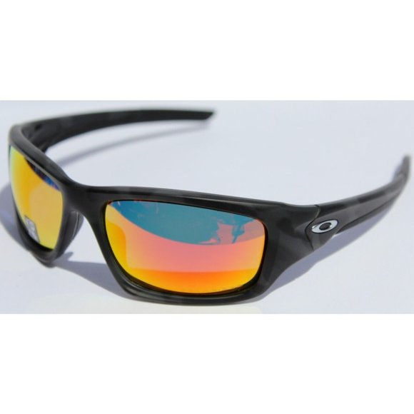 OAKLEY Valve POLARIZED Sunglasses Matte Black Camo/Ruby  OAKLEY Valve POLARIZED Sunglasses Matte Black Camo/Ruby Iridium NEW OO9236-31
